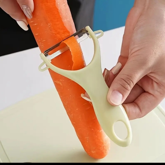 3pcs Kitchen Fruit Knife Set With Cutting Board, Peeler & Paring Knife new blue - Picture 8 of 15